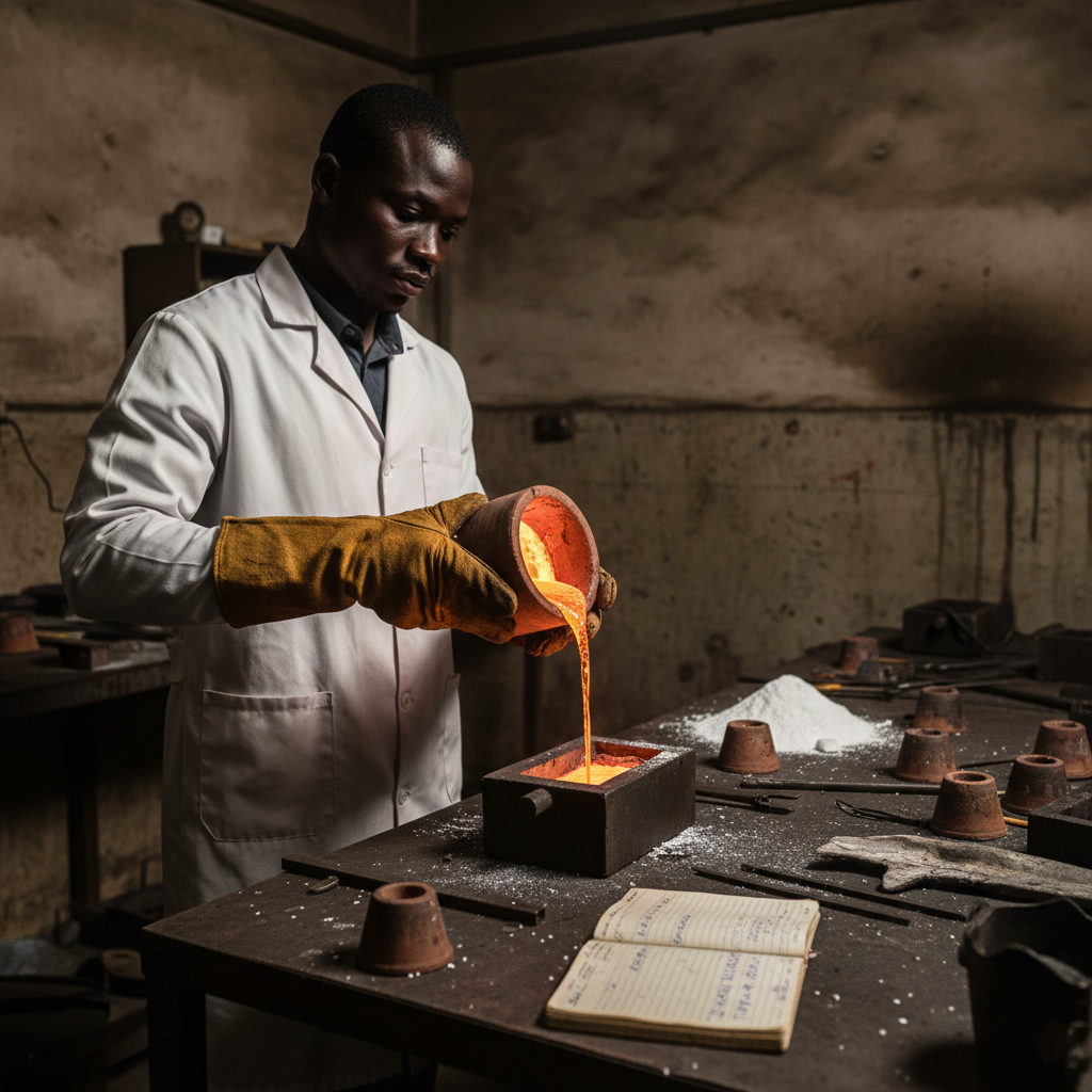 How Gold Is Melted and Prepared for Export