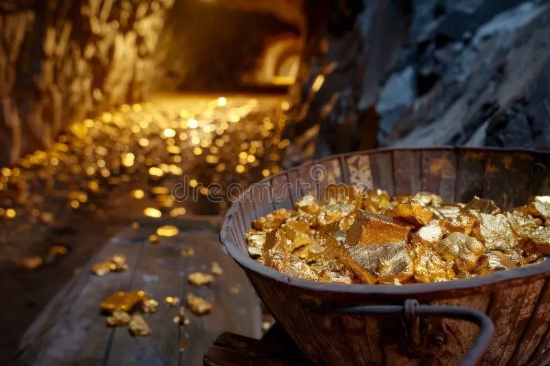 Imgi 154 gold mining natural mine area neural network ai generated art